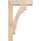 Ekena Millwork Merced Block Smooth Bracket w/ Offset Brace, Douglas Fir, 5 1/2"W x 18"D x 30"H BKT0604X18X30MRC05SDF - alternate 3